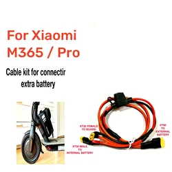 Kit de Cable para paquete de batería, Kit de expansión adicional para Paralleling, fusible XT30 y XT60 + 25A, para XIAOMI M365 y Pro 36v 48v