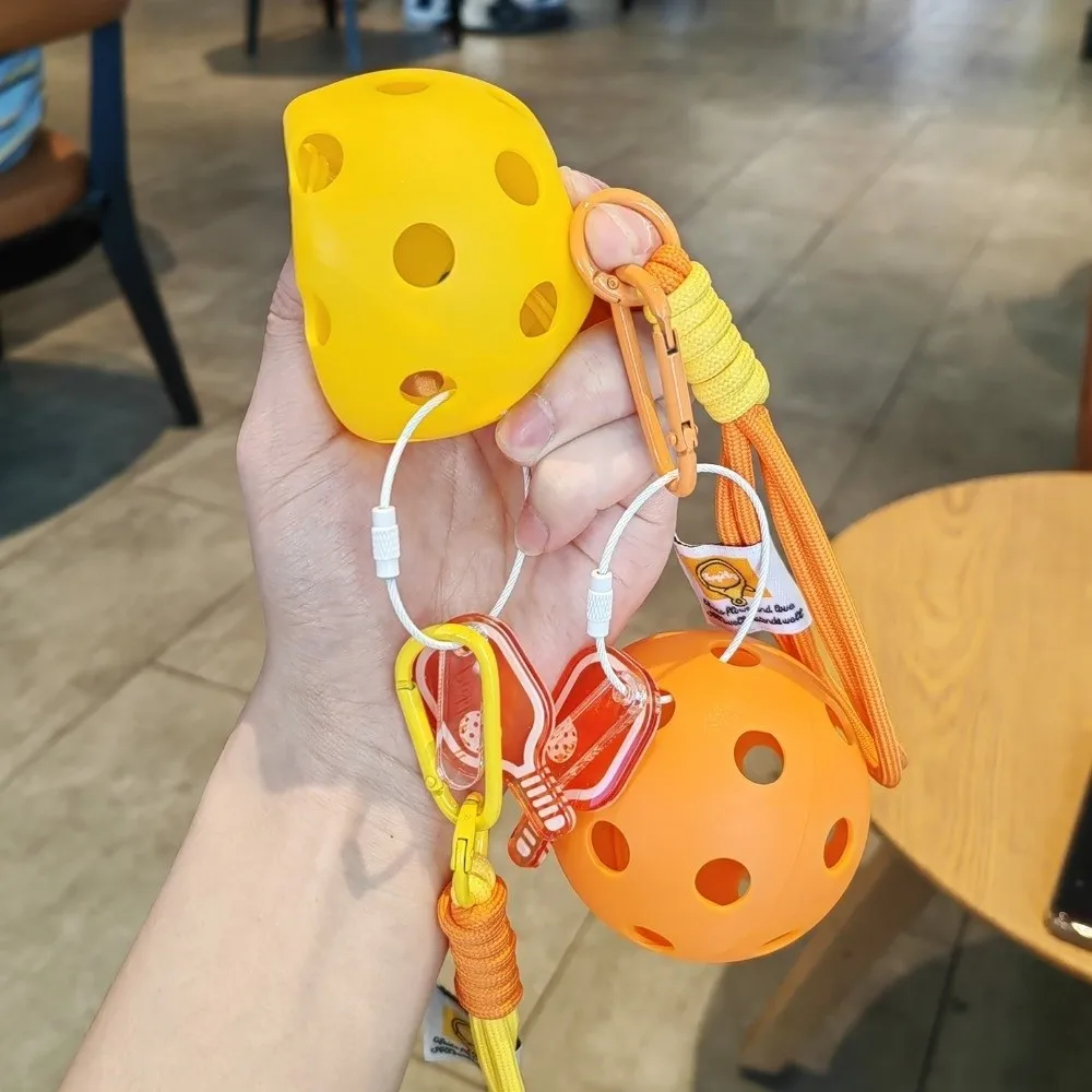 New Acrylic Pickleball Paddle Keychain Detachable with Lanyard Pickleball Key Ring Pickleball Racket Pendant Bag Accessories
