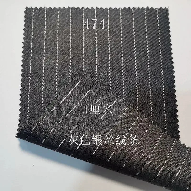 CyNew المضادة للتجاعيد شريط أبيض الملابس النسيج الربيع والخريف دعوى السراويل تنورة سترة القماش