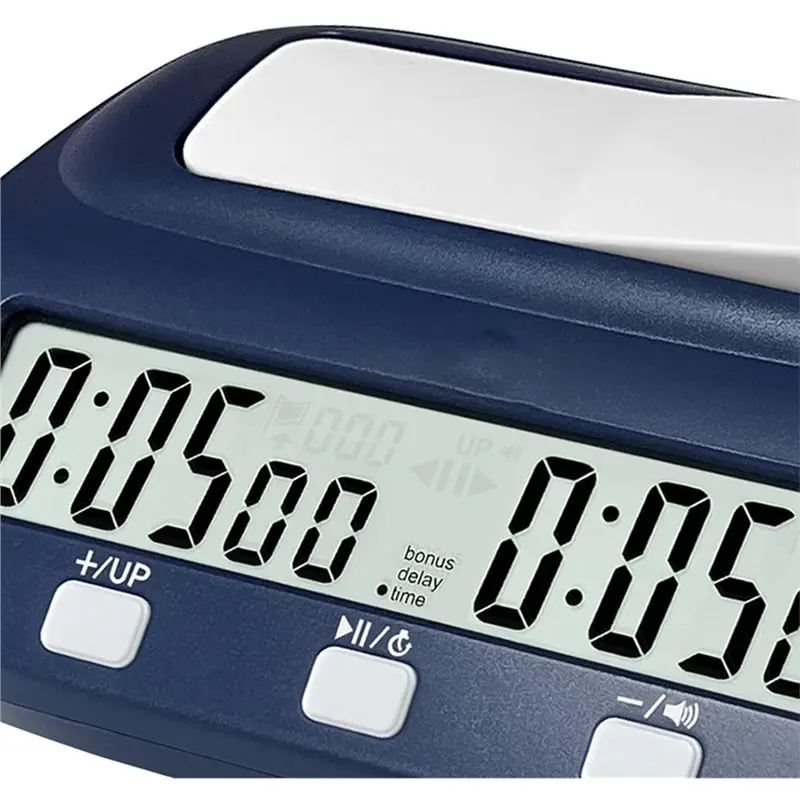 A12E-Chess Clock, Board Game Timer, Portable Digital Chess Timer With And Delay Features view 3