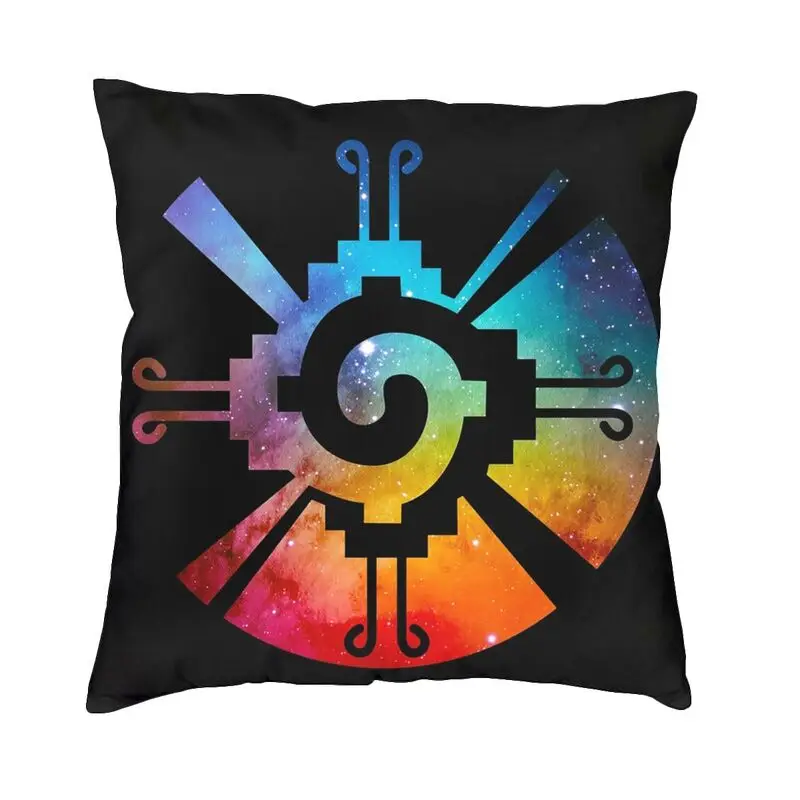 Hunab Ku Aztec Mayan Galaxy Symbol Cushion Cover Two Side 3D Printing Floor Pillow Case for Sofa Cool Pillowcase Home Decoration