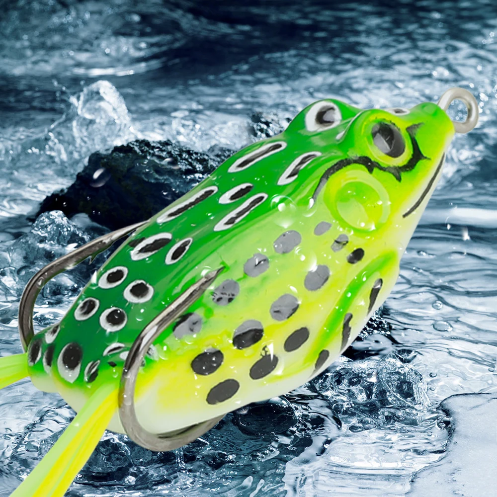 FTK Frog Crank Bait señuelo lubina rana para agua dulce - imagen 4