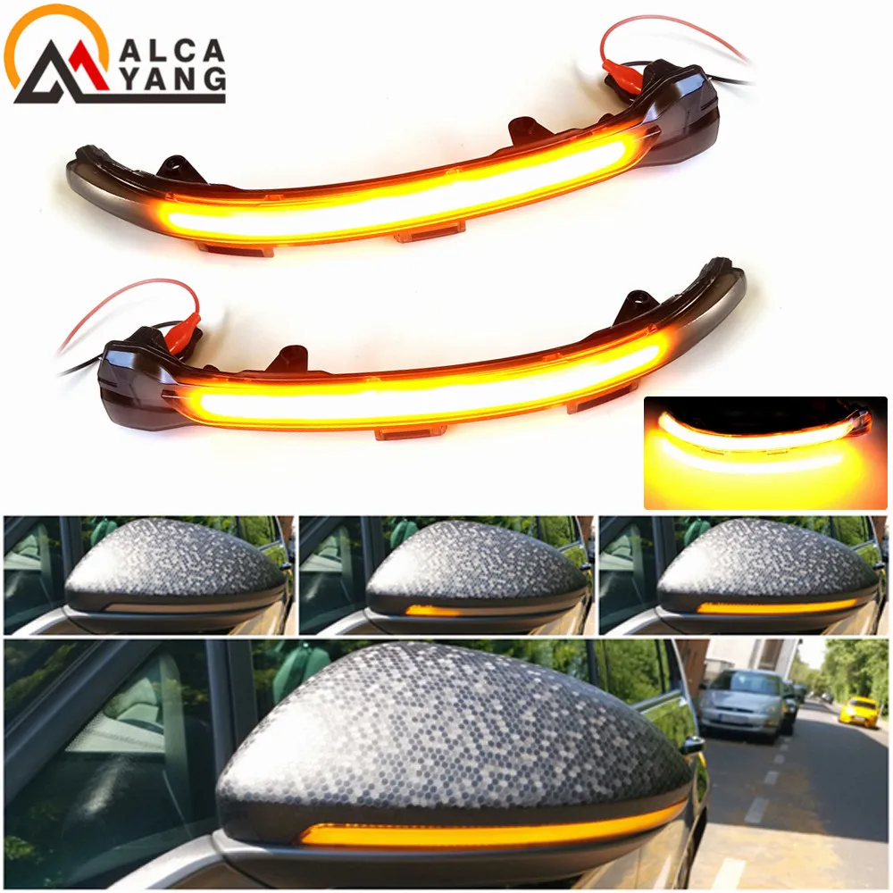 Dynamic Turn Signal Led Rearview Mirror Indicator Light For-Vw Golf Mk7 7.5 7 Gti R Gtd