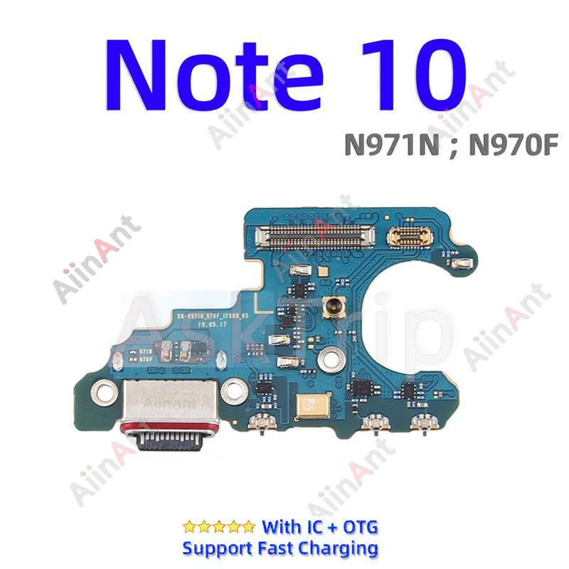 Bottom USB Charger Mic Board Charging Connector Port Flex Cable For Samsung Galaxy Note 10 20 Ultra Plus Lite N986B N981B N976B