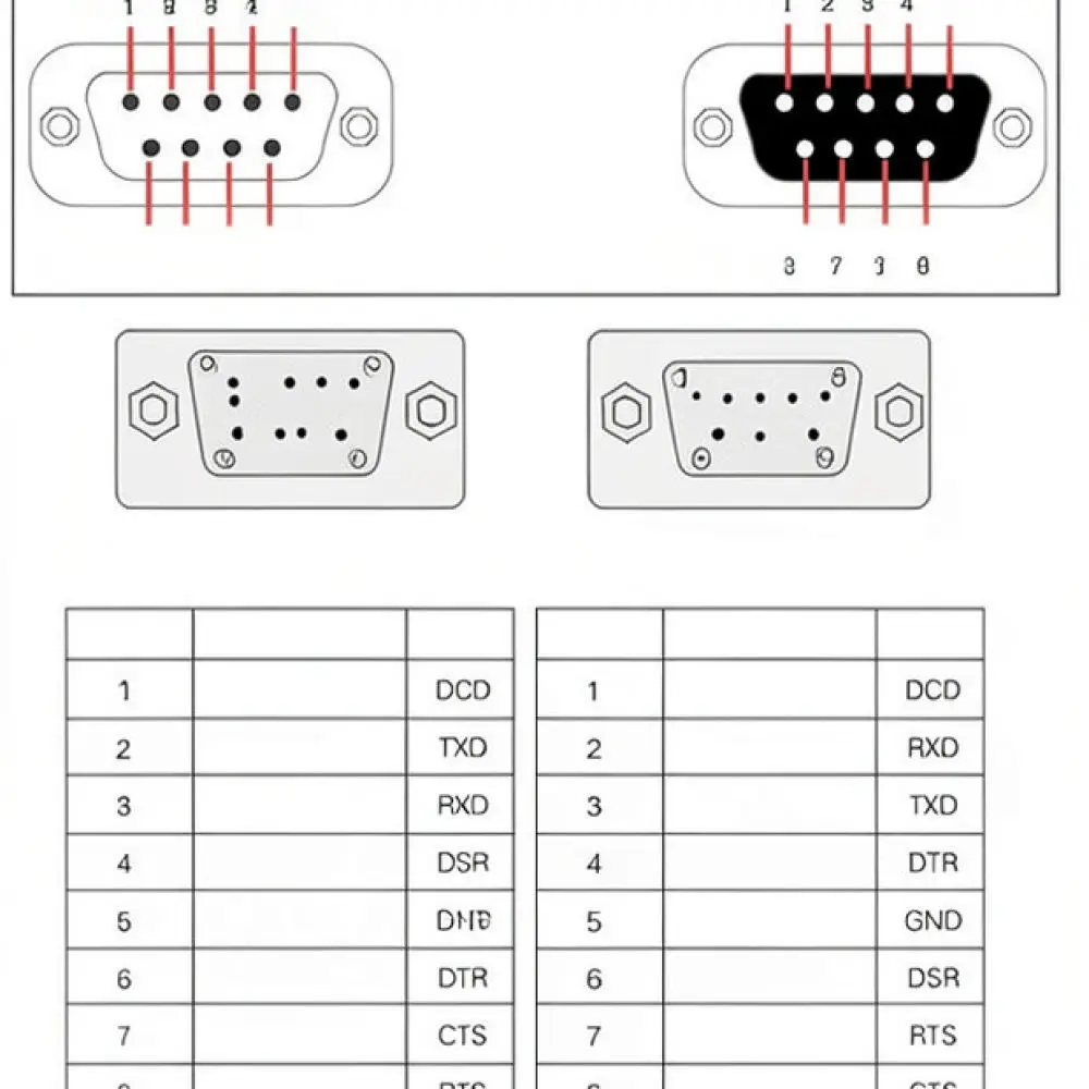 For For Yuanlitai RS232 RS485 DB9 Adapter Solderless Serial Port Connector Male Female Module Terminal Block Plug