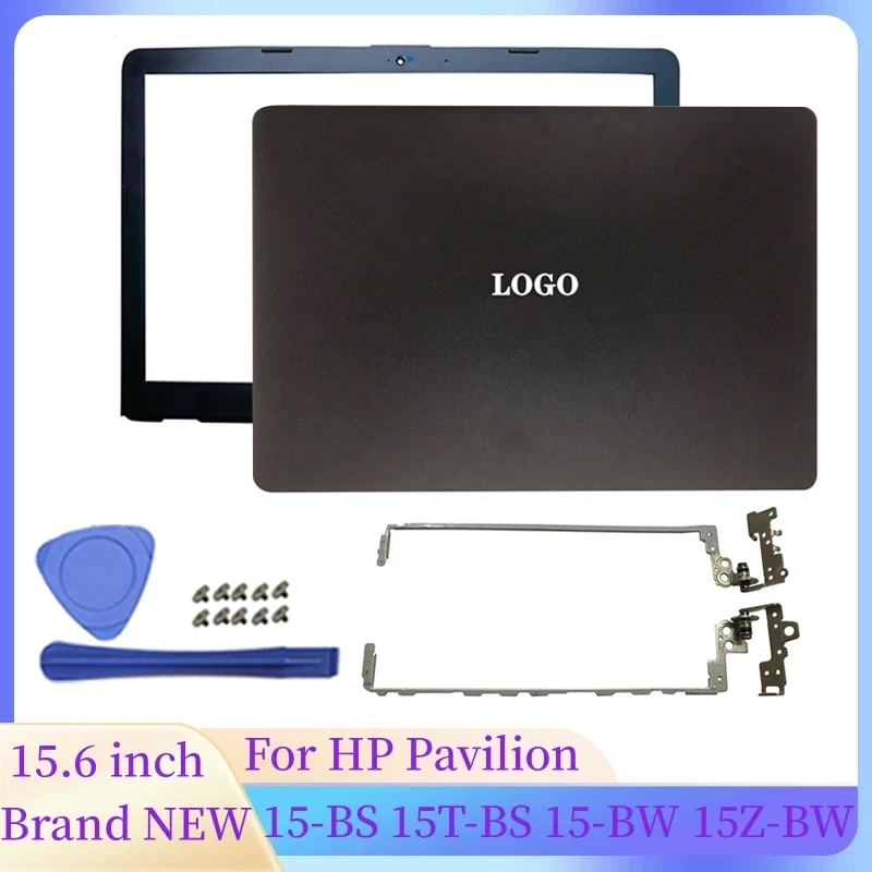 

Original NEW For HP Pavilion 15-BS 15T-BS 15-BW 15Z-BW 250 G6 255 G6 LCD Back Cover/Front Bezel/Hinges 924899-001 Black