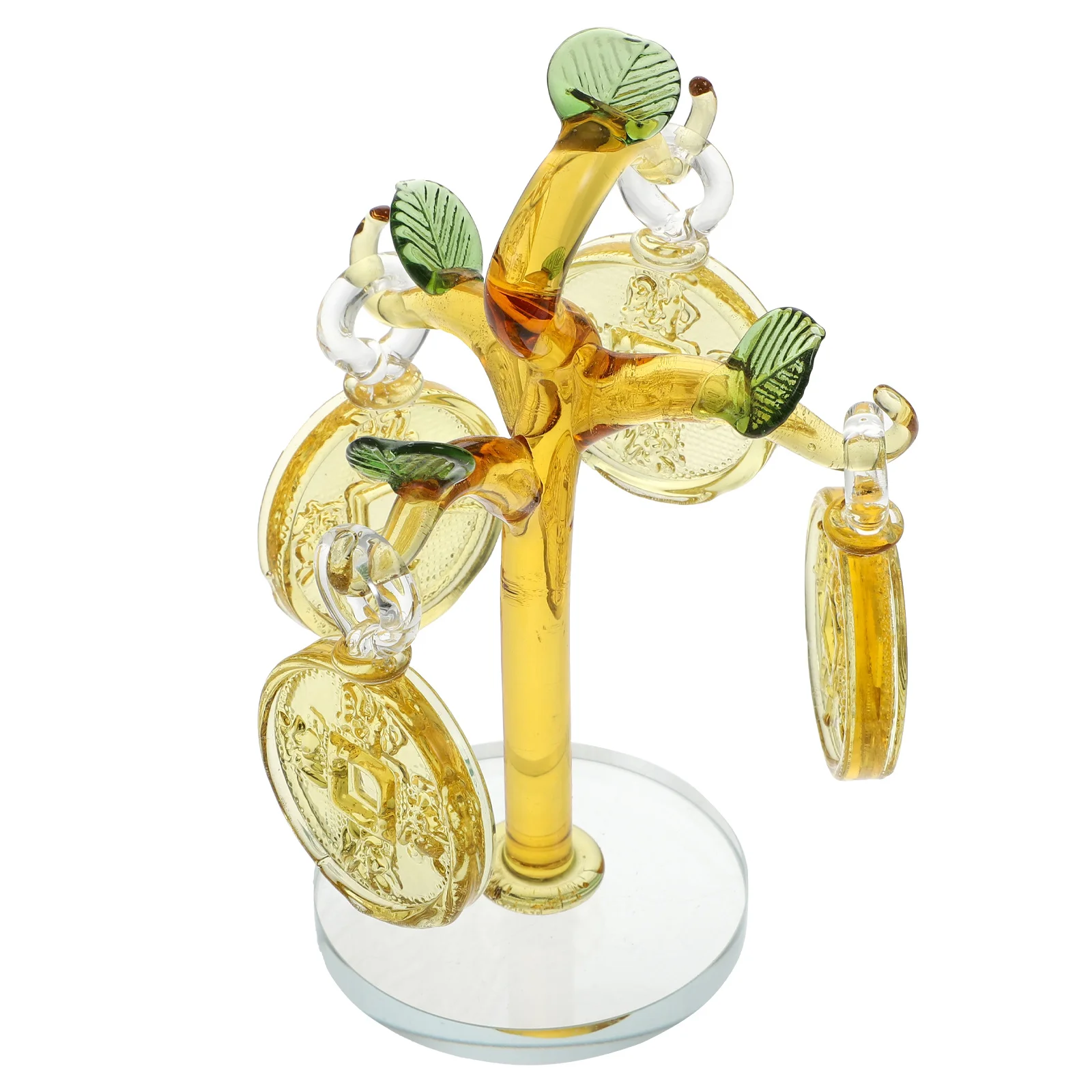 

1Pcs Fortune Tree Decor Elegant Citrine Money Tree Tabletop Ornament Desktop Feng Shui Decoration Desktop Ornament