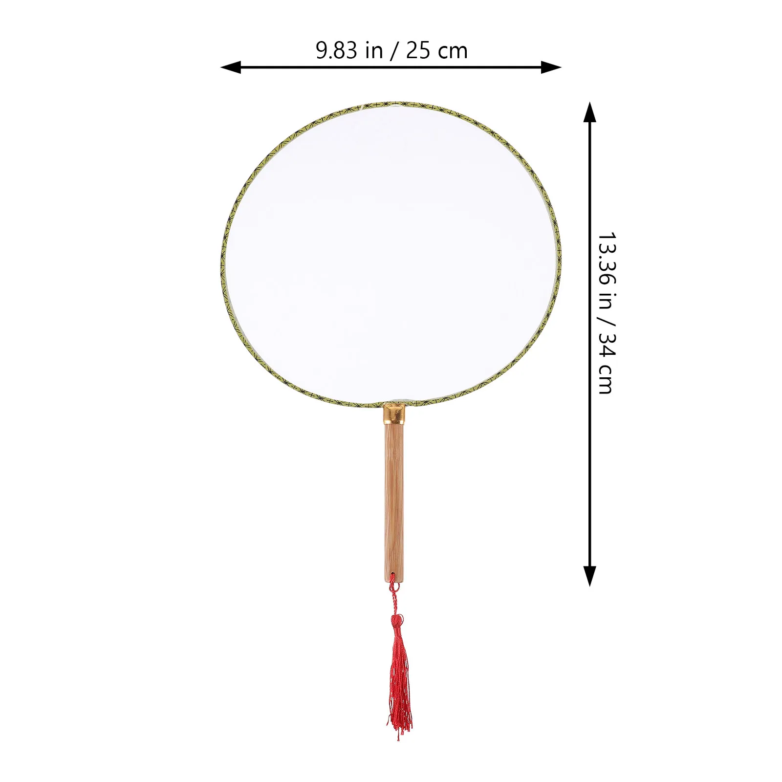 5pcs Blank Graffiti Fan Set – Bamboo & Polyester, DIY Hand Painting Craft for Room Decor, Living Room & Bedroom