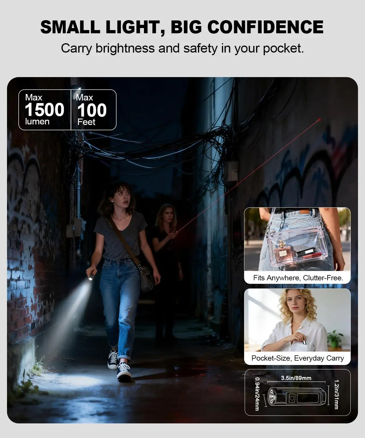 Portable LED FlashlightWaterproof Front Warning Work Light Type-C Charging MTB Night Ride Headlight Outdoor Cycling Equipment
