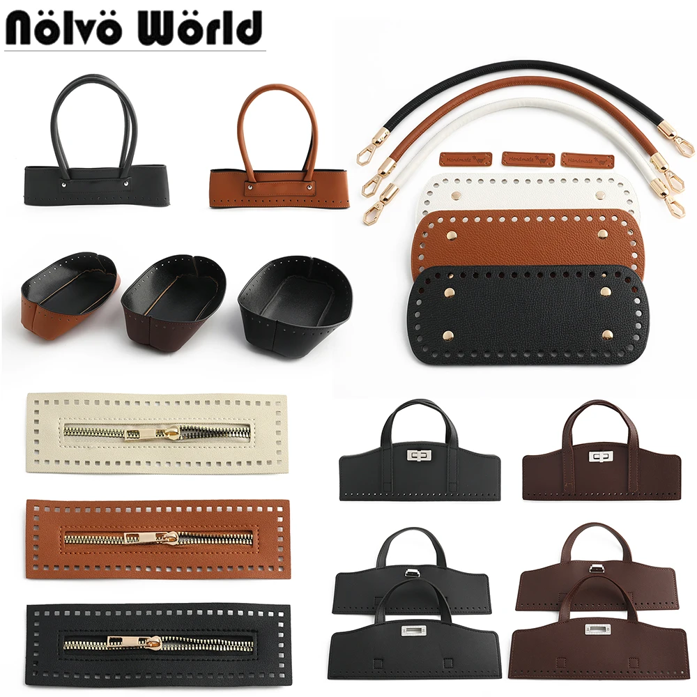 

Наборы из 1/3/5 штук: Ручки для сумок из искусственной кожи ручной работы, вязаные крючком, для шитья сумок, материалы для изготовления сумок, набор для рукоделия DIY