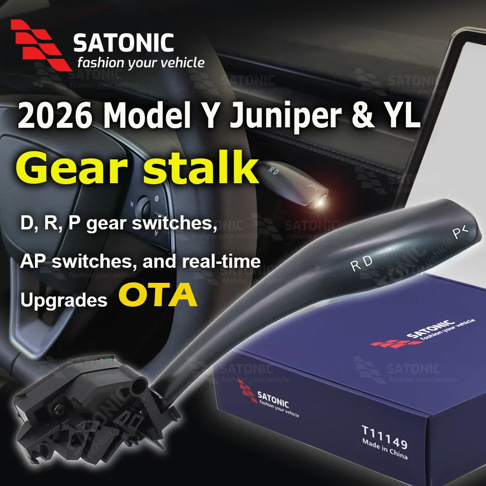

Рычаг переключения передач SATONIC V3 для Tesla New Model Y Juniper – в стиле OEM, Plug & Play | Плавное паркование и контроль движения