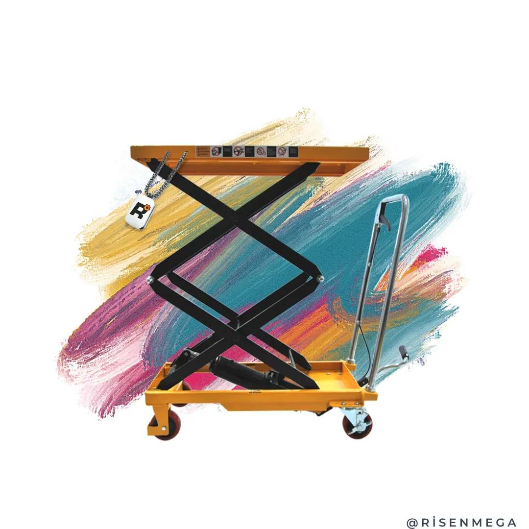 

Подъемный станок, Risenmega 1,5 м, 450 кг, индивидуальный подвижный стол LIFT, ручной подъемник, сталь Q345, с 4 колесами, подъемные столы CE