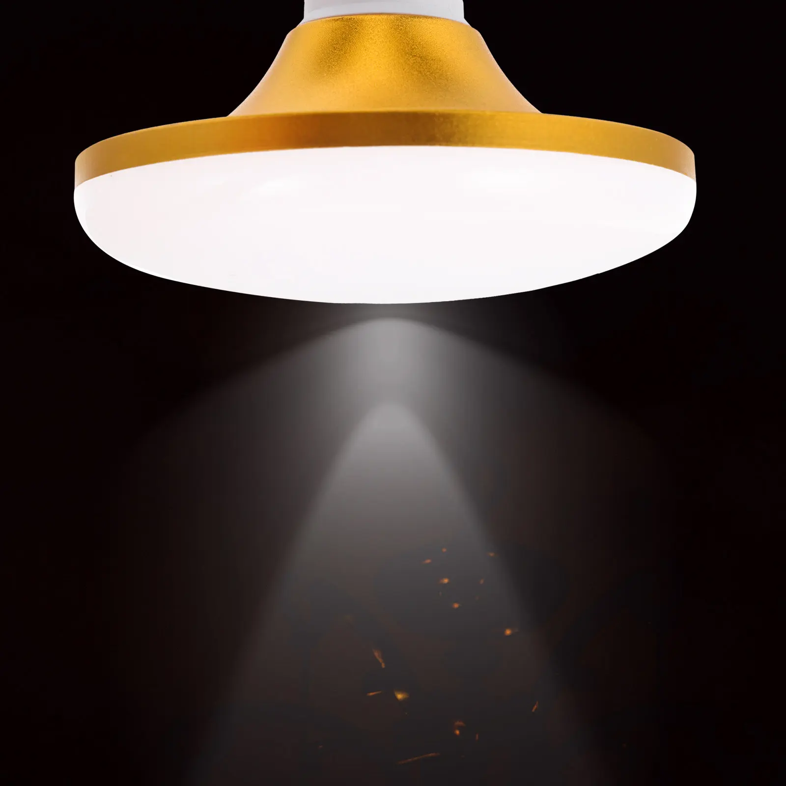Infrared Induction Mushroom Night Light Human Body Sensor LED Bulb Round Dish Shape 15W 3000K Warm White Lighting for Ceiling
