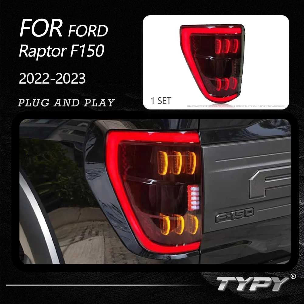 

TYPY Car Tail Lights For Ford Raptor F150 2022-2023 LED Car Tail Lamps Daytime Running Lights Dynamic Car Accessories