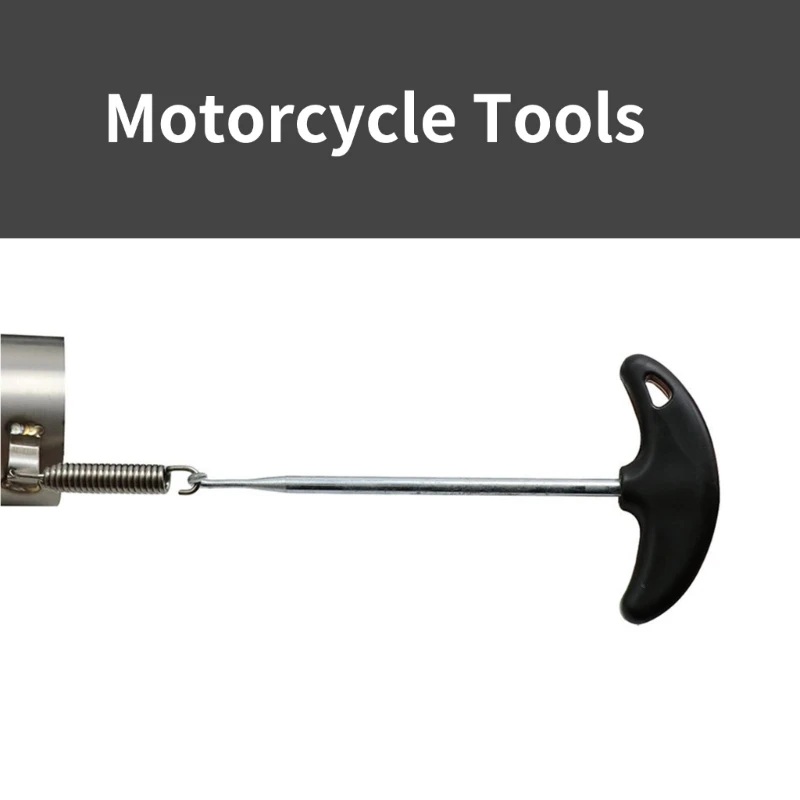 Motorcycle Exhaust Spring Hook T Shaped Handle Exhaust Pipe Spring Puller Installer Hooks Repair for Springs Removal