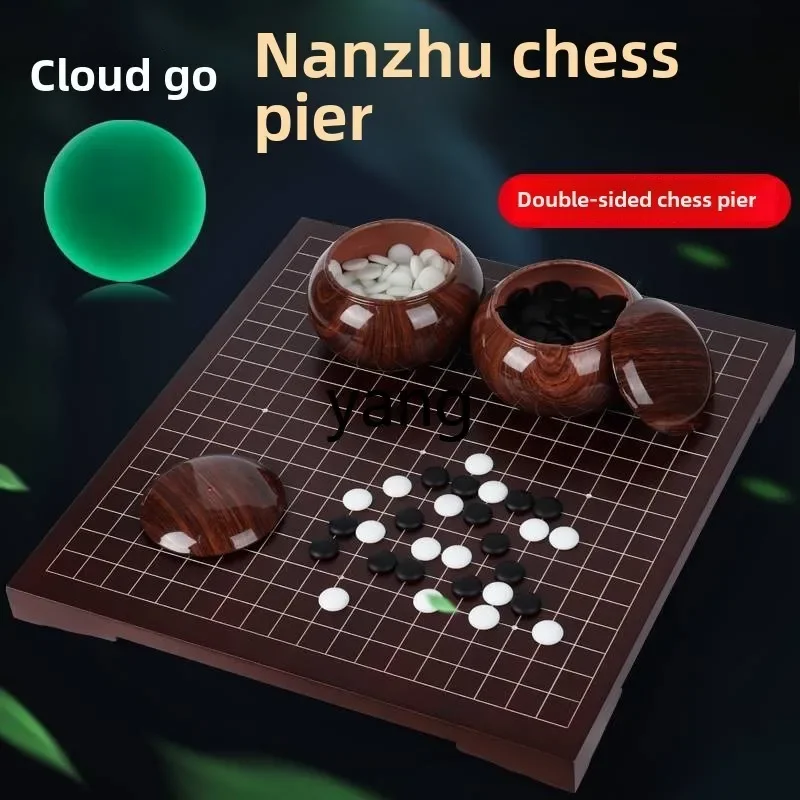 LTT backgammon chess dual-purpose two-in-one double-sided chessboard solid wood