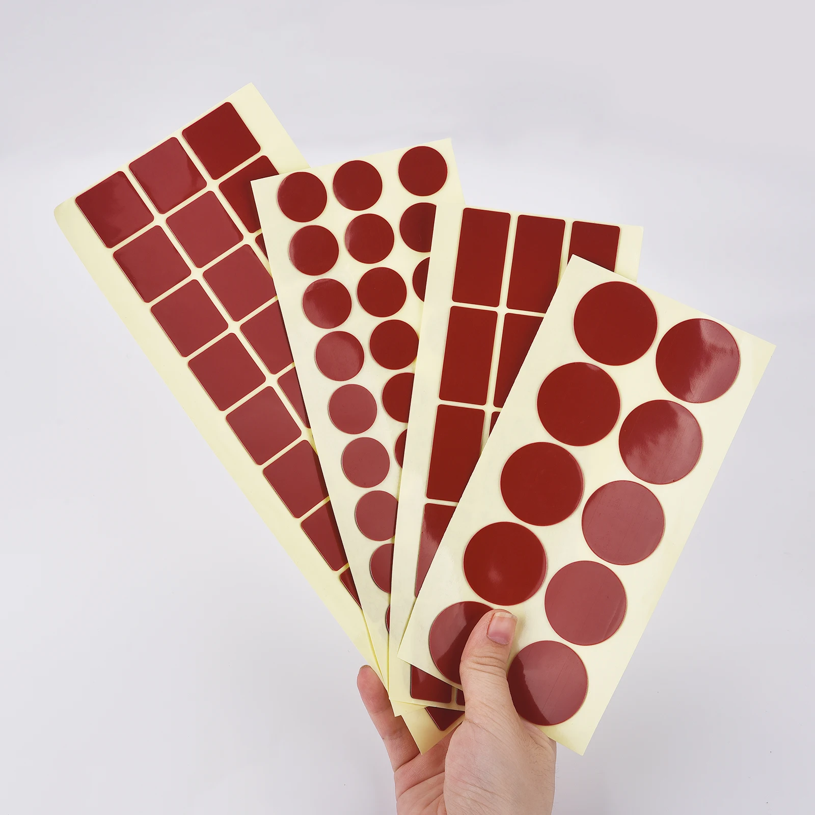 Autocollants ronds et carrés double face sans trace, points auto-adhésifs pour voiture, maison, photo, décoration murale, 21-40mm