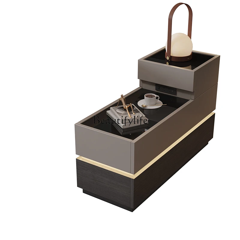 

Light luxury square side cabinet, locker, small coffee table