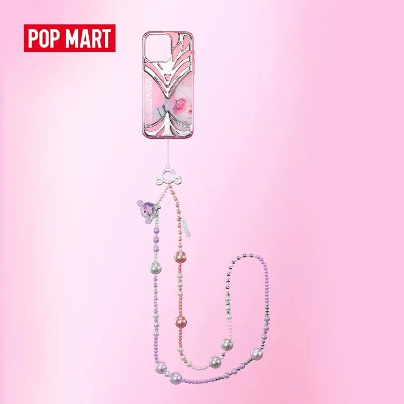 POP MART SKULLPANDA The Sound Series Long Mobile Phone Chain Anime Action Figure Guess Bag Ornament Figurines Home Decor Desktop