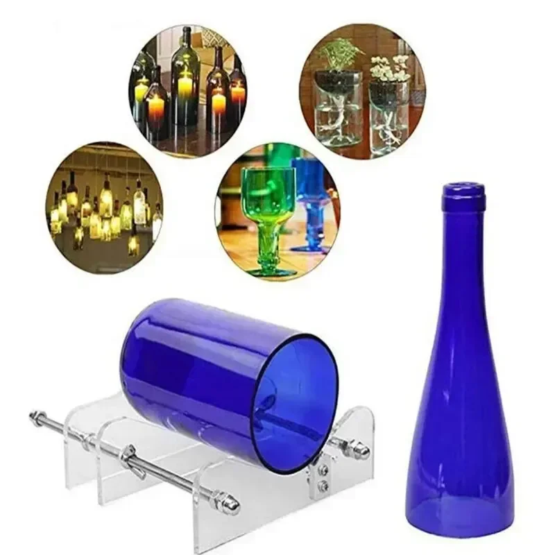 

Protable Adjustable Glass Bottle Cutting Tool Red Wine Bottle Cutting Rack Diy Household Creating Artworks Decorations