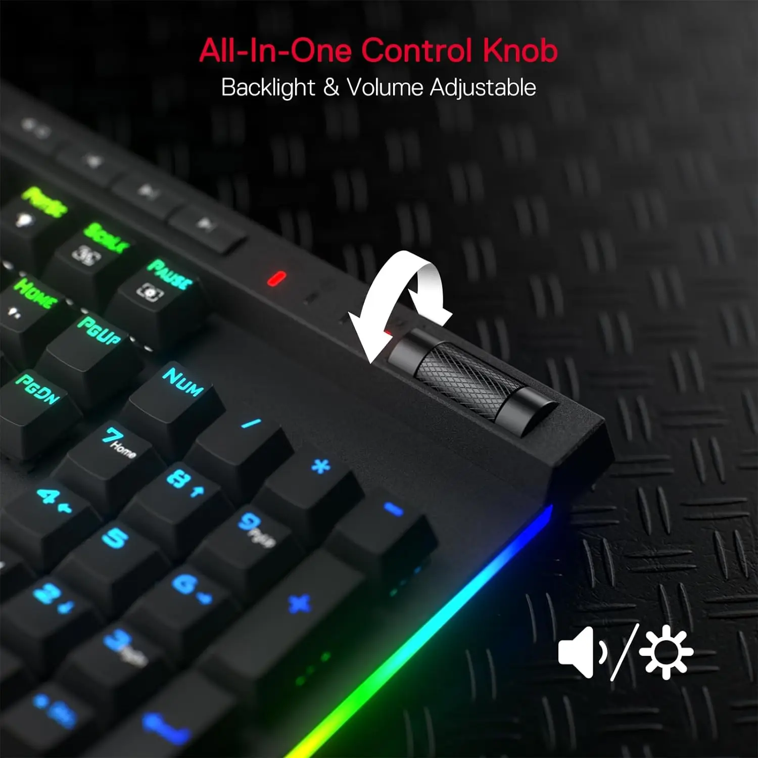Redragon K580 PRO 무선 RGB 게임용 키보드, 3가지 모드 104키 기계식 키보드 핫스왑 소켓, 선형 빨간색 스위치 썸네일 4