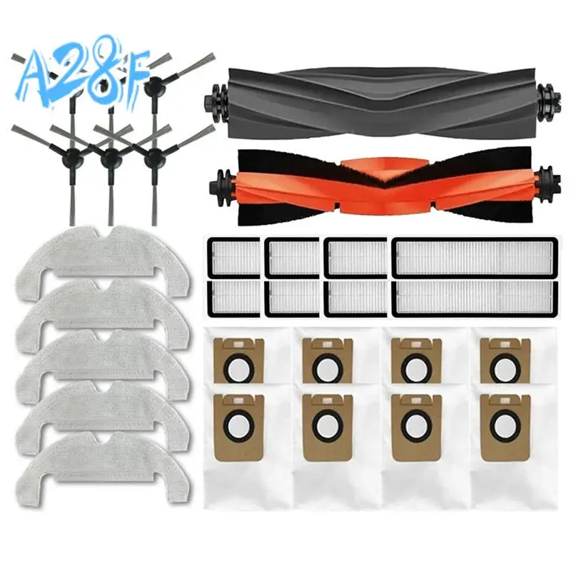 

A28F-Accessories For Dreame D9 Plus Bot D10s Plus Robot Vacuum Spare Parts Main Side Brushes Mop Cloths HEPA Filters Dust Bag