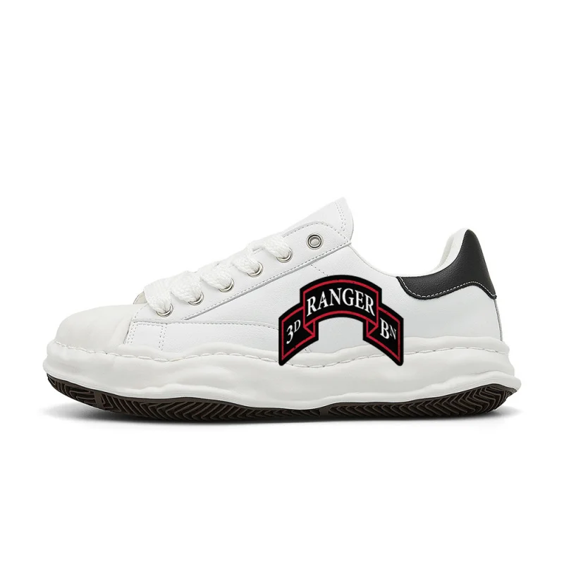

US Army - 3rd Ranger Battalion SSI retro fashion street sneakers, designed to be retro, stylish, comfortable, and versatile, sui