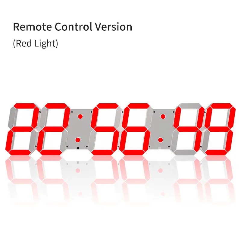 YIZHI 3D Wall Clock Remote Control Led Acrylic Decoration Creative Large-Screen Electronic Clock