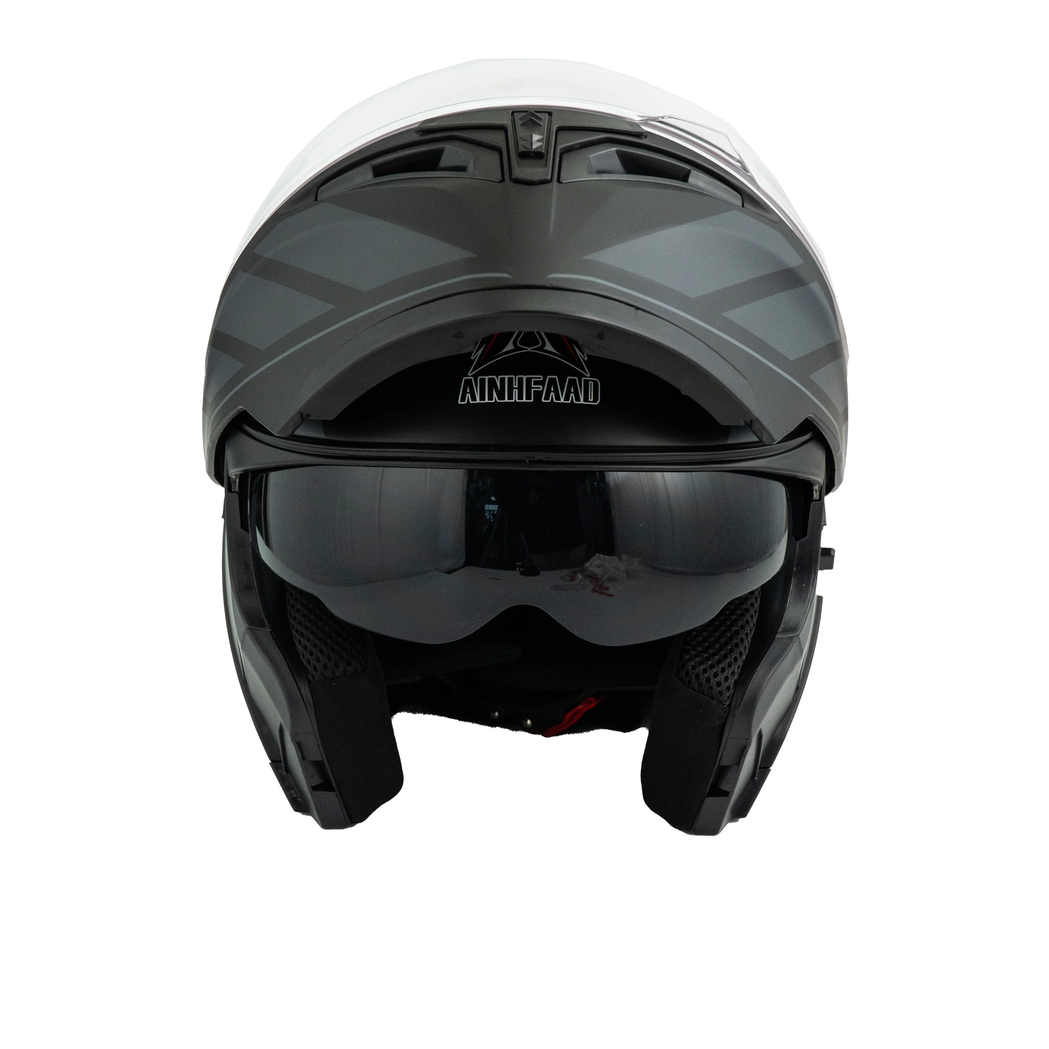 AINHFAAD flip-up helmet, DOT-certified motorcycle riding helmet, M/L Size,90