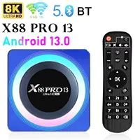 X88 Pro 10 Smart TV Box Android 11.0 RK3318 2.4G&5.8G Dual Wifi 4GB+128GB 3D Media Player BT4.0 Youtube 4k HDR+ Set Top Box