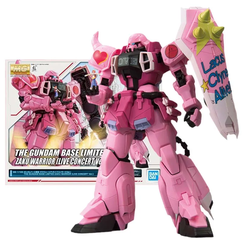 

Bandai Figure Gundam Model Kit Anime Figures MG 1/100 Zaku Warrior Live Concert Mobile Suit Gunpla Action Figure Toys For Boys