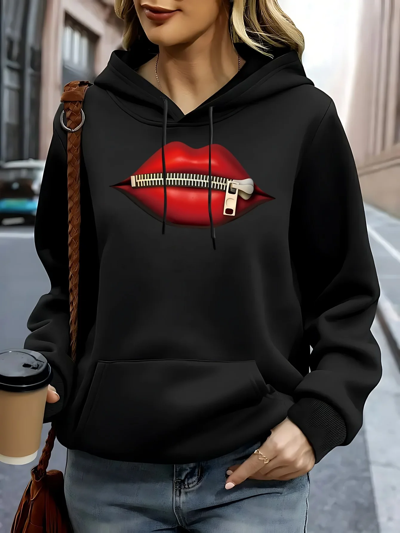 

Men's and Women's Plus Size Print Top, Loose Casual, Soft, Comfortable and Breathable, Outdoor Sports Loose Pullover Hoodie