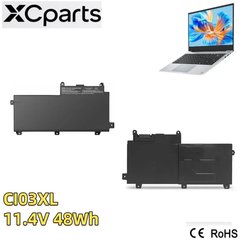 New CI03XL Laptop Battery 11.4V 48Wh for HP ProBook 640 G2 645 G2 650 G2 655 G2 640 G3 645 G3 650 G3 655 G3 820 G3 801554-001