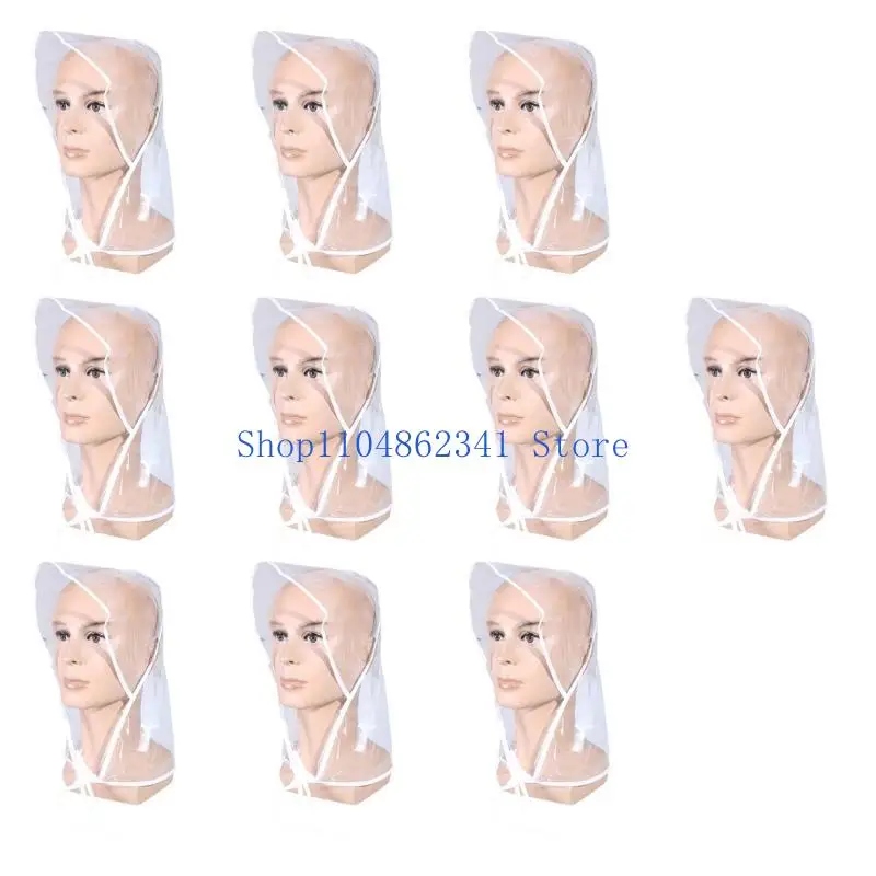 Chapéu chuva PVC 5asd para condições climáticas chuvosas para uso externo com capuz transparente