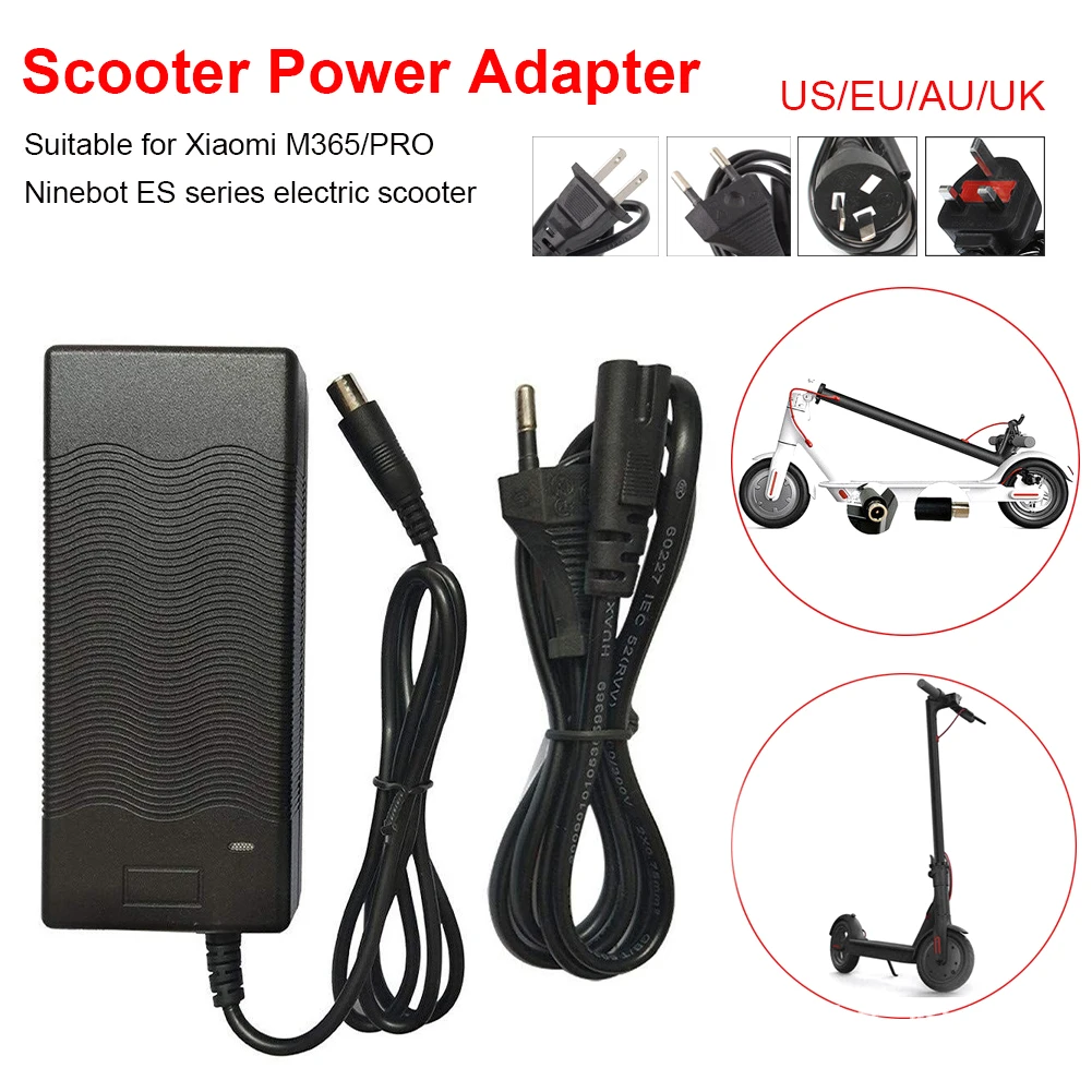 

Electric Scooter Charger 42V 2A Adapter for Xiaomi M365/PRO Ninebot ES Series Electric Scooter Accessories Battery Charger