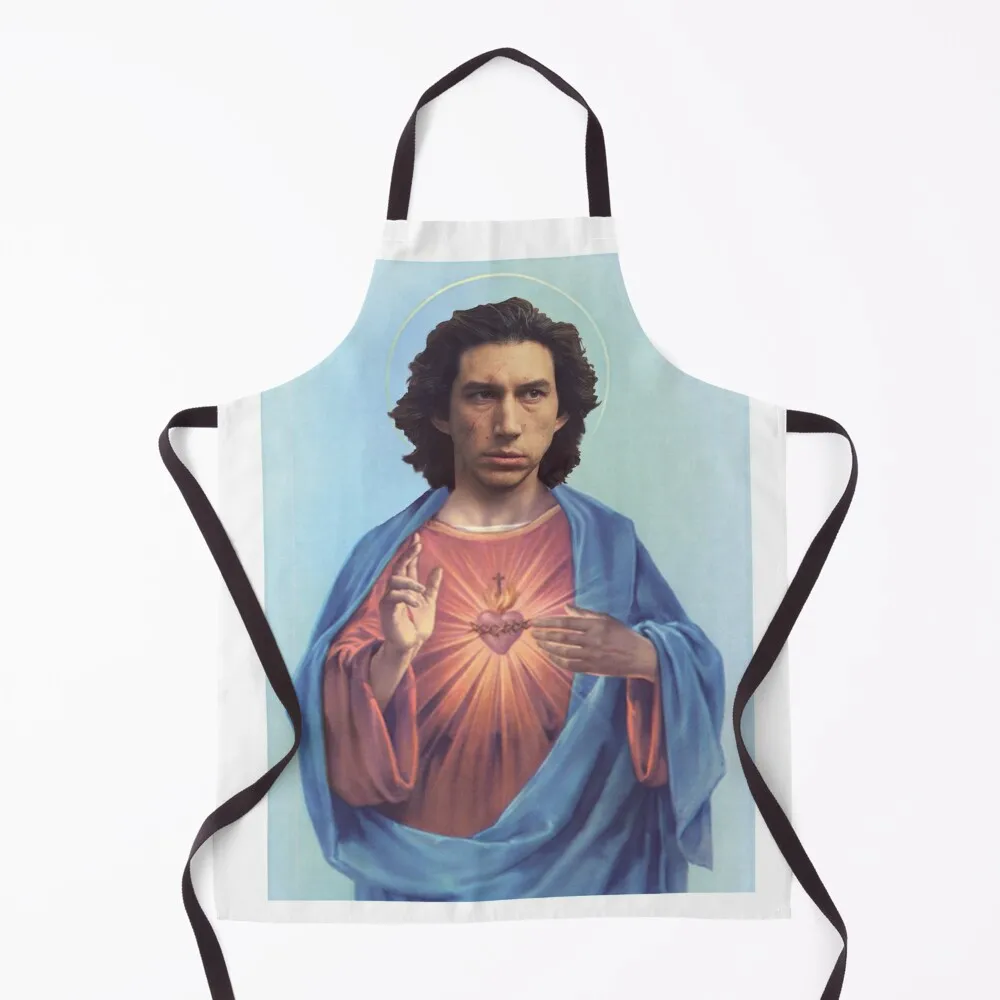 

Adam Driver Jesus Apron For Home Accessories Korean Apron