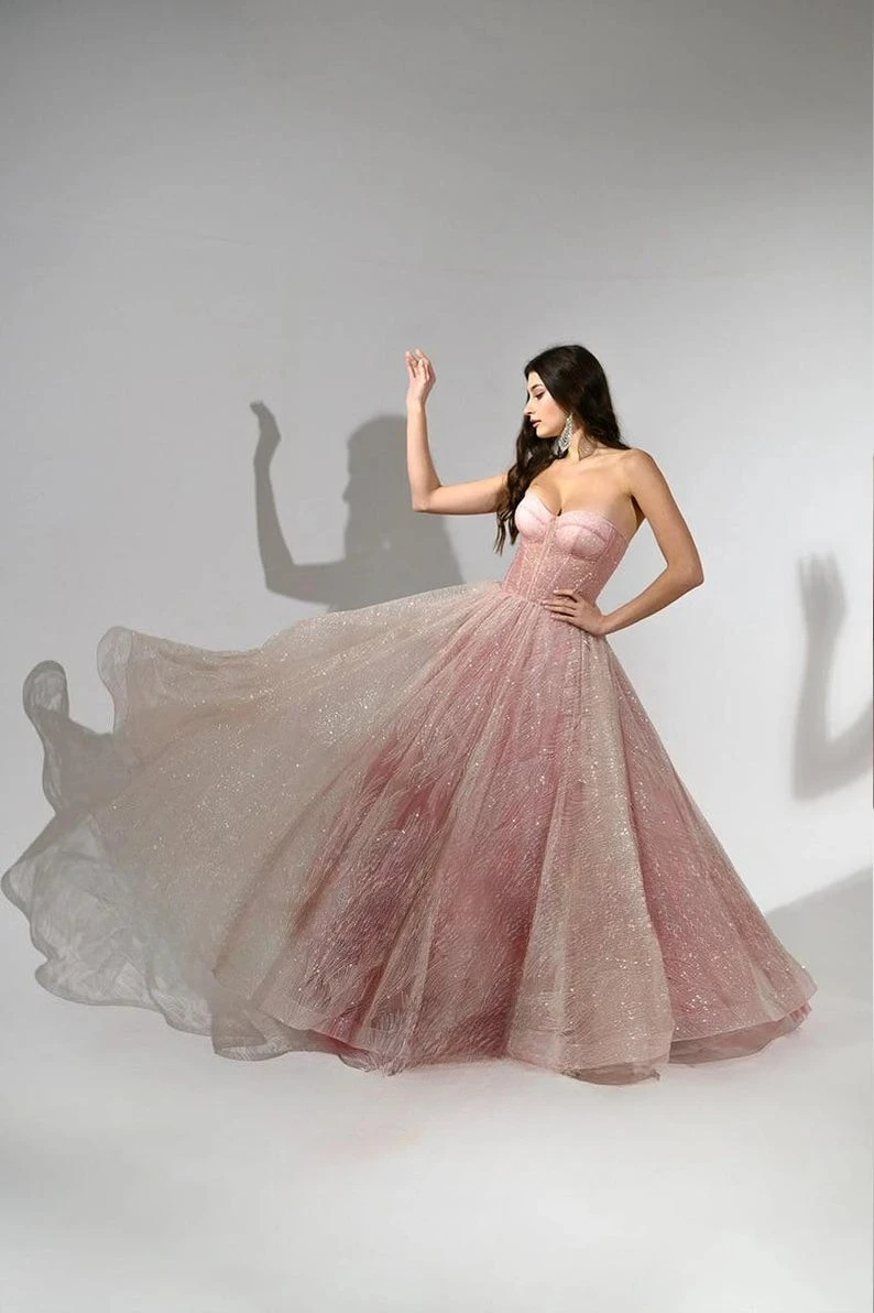 Свадебное платье для гостей, цветное румяное свадебное платье, корсет, блестящее бальное платье, вечернее платье для выпускного вечера, тюлевое вечернее роскошное платье