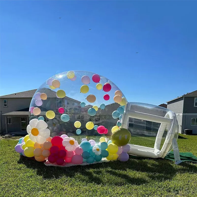 

European Free Shipping Package Customs Clearance Inflatable Bubble Tent Transparent Children's Bubble House With Hair Dryer