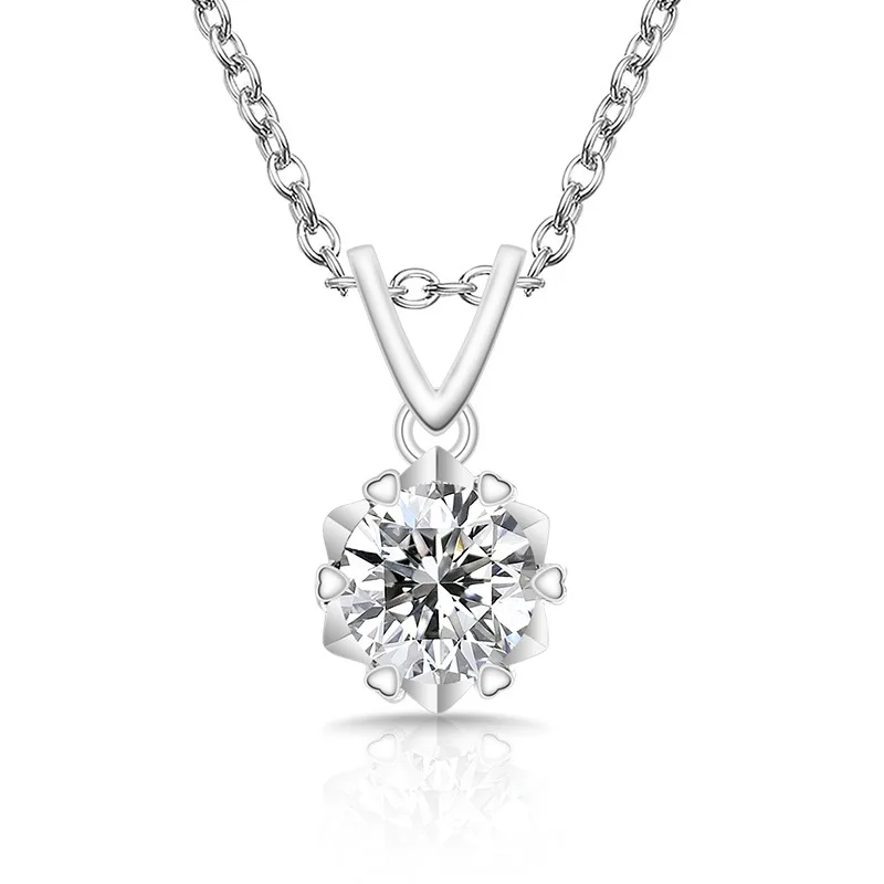 2026 Korean-style snowflake necklace for ladies - a simple, fashionable and exquisite jewelry gift.