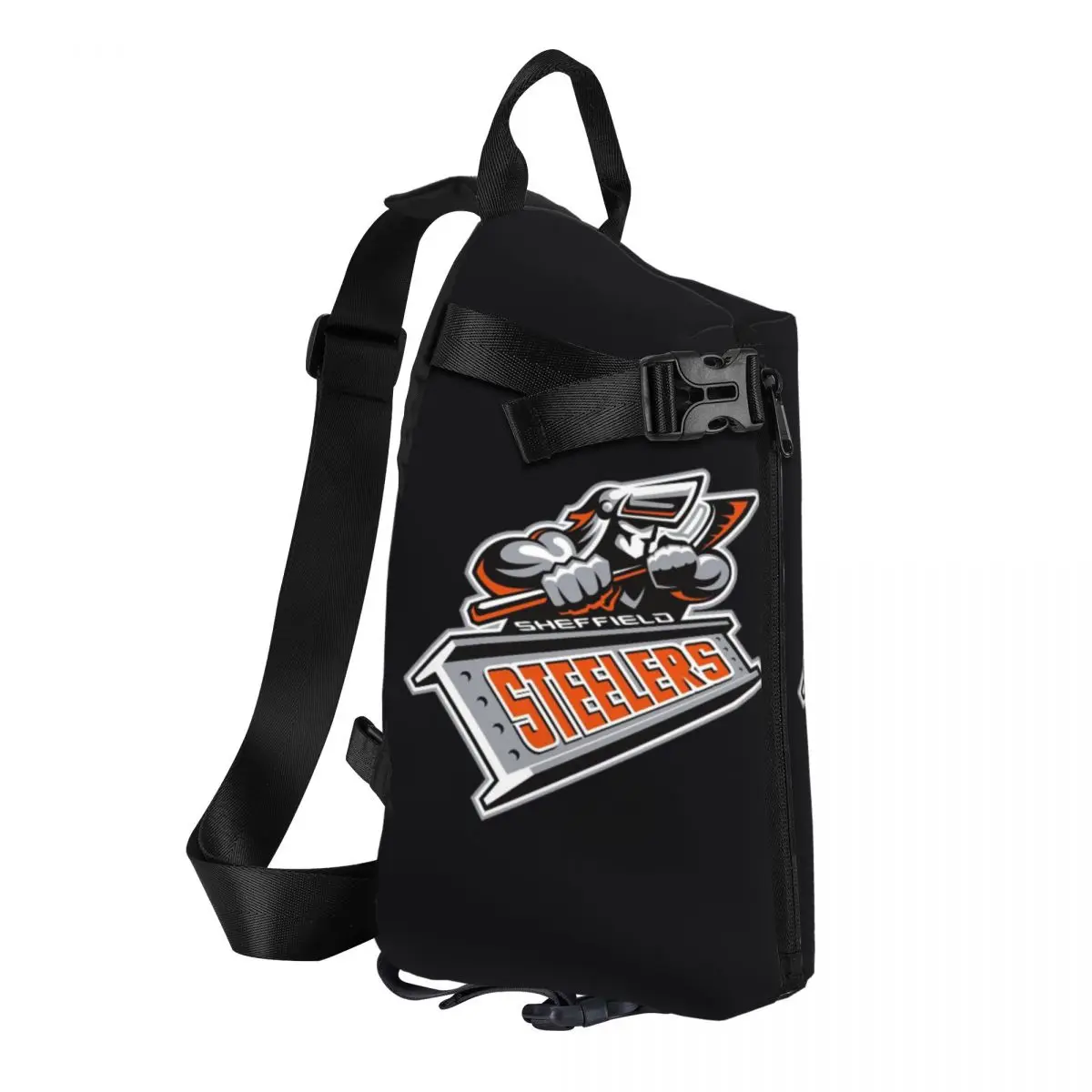 The Sheffield Steelers Chest Bag Men Sling Crossbody Backpack Chest Bag Travel Hiking Daypack Shoulder Bag