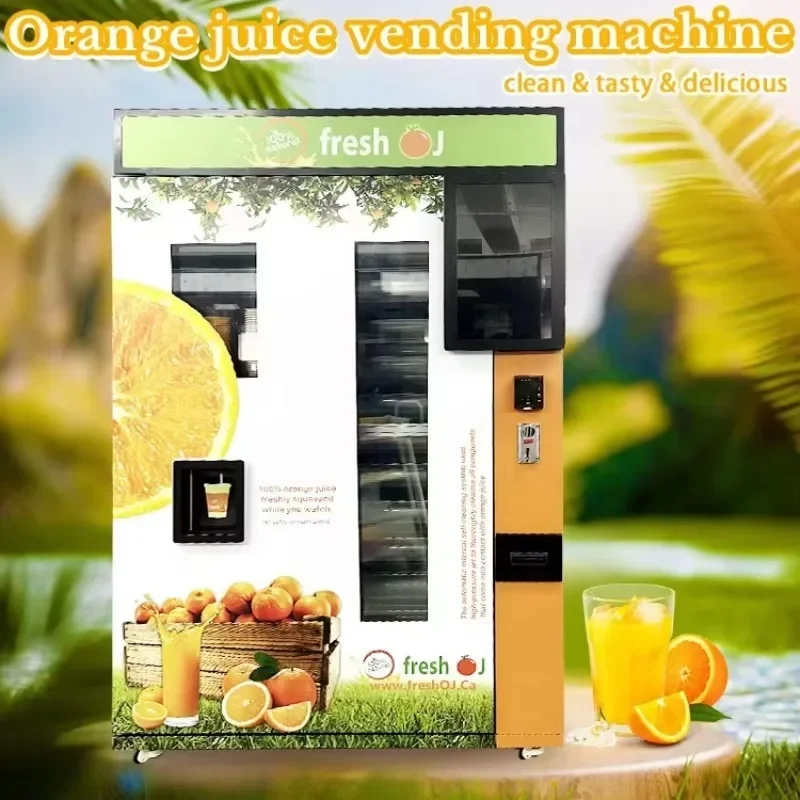FL Smart Payment Orange Juice Vending Machine with SDK Function Touchscreen Display High Capacity Fast Service Customized