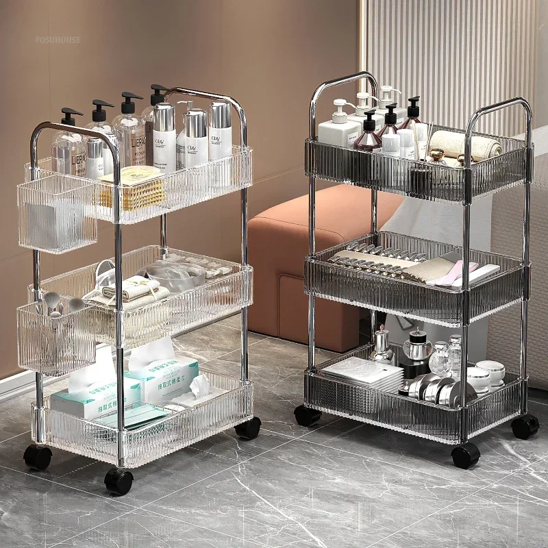 Drinks Station Organizer Nails Salon Lash Transparent Trolley Barber Spa Aesthetics Car Gold Hairdressing Wheels Utility Hotel