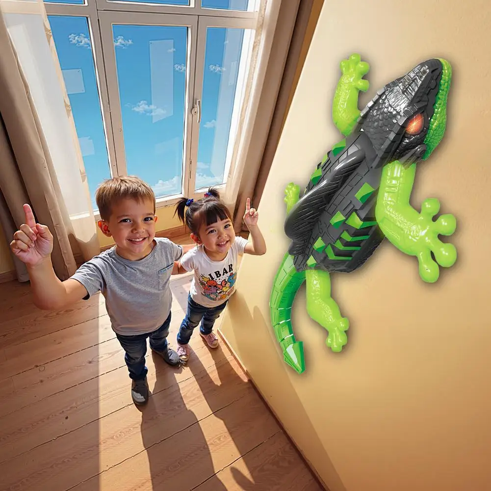 

Wall Climbing Gecko Toy Electric remote control wall climbing car gecko Animal Car Children's Halloween Toys ﻿