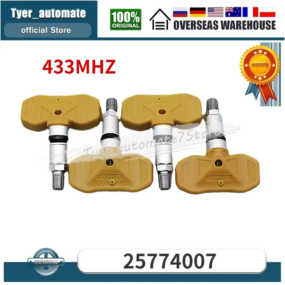 

TPMS 433 МГц 25774007 Датчик контроля давления в шинах для Cadillac CTS (GMX322) 2001-2010 гг. Chevrolet Trailblazer (KC) 2007-2011 гг.