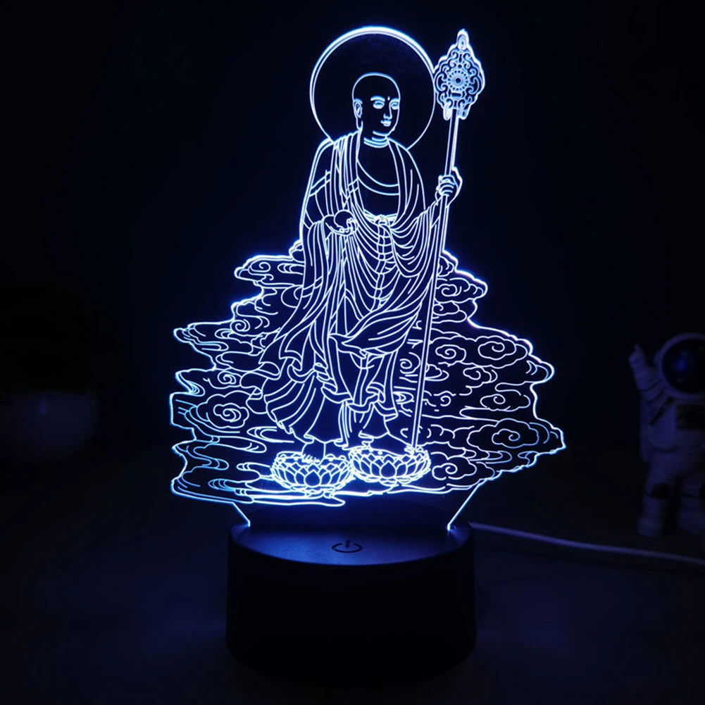 3D LED Light Base 7/16 Colors Acrylic Lamp Display Stand with Remote Control/Touch Anime Lamp Holder Acrylic Light Board Base