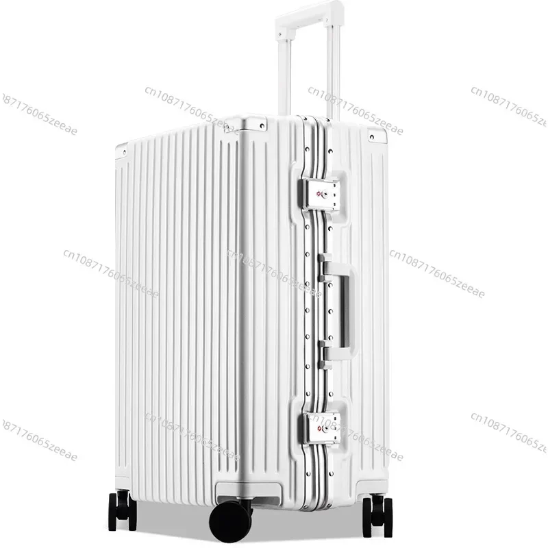 Aluminum Frame Suitcase Silent Universal Wheel Trolley Case Women's 20 Boarding Small Suitcase Men's 28 Suitcase Strong And