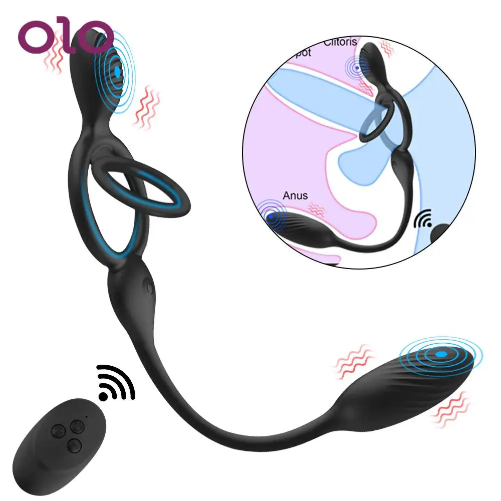 Cock Ring Penis Ring Vibrating Sex Toys For Couple G-Spot Vibrator Wireless Double Couple Ring Retardant Ejaculation Delay