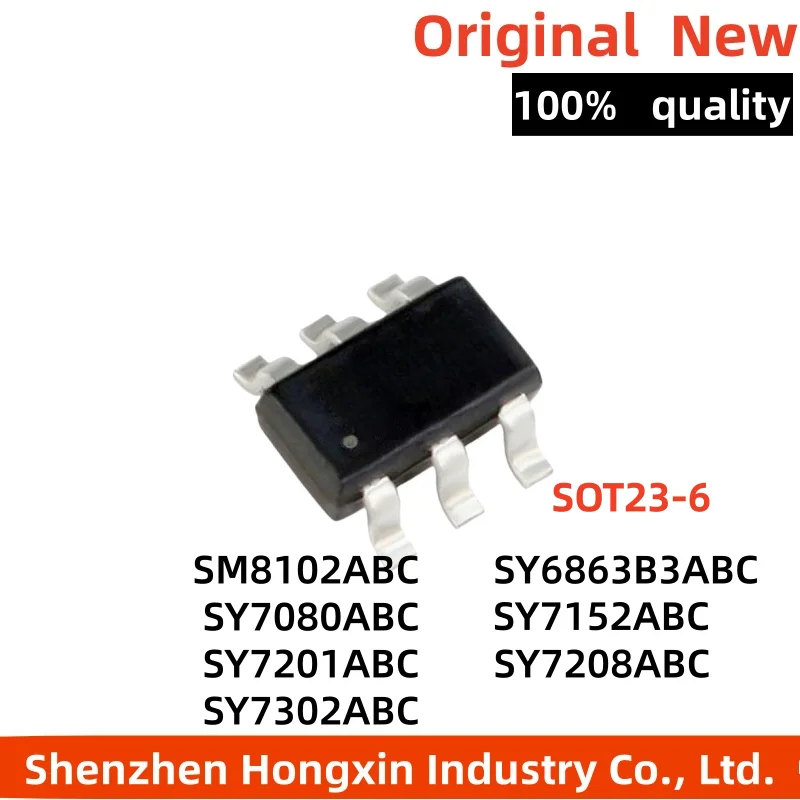 5-10 Pieces of SM8102/SY6863B3/SY7080/SY7152/SY7201/SY7208/SY7302ABC Power Management Chip IC
