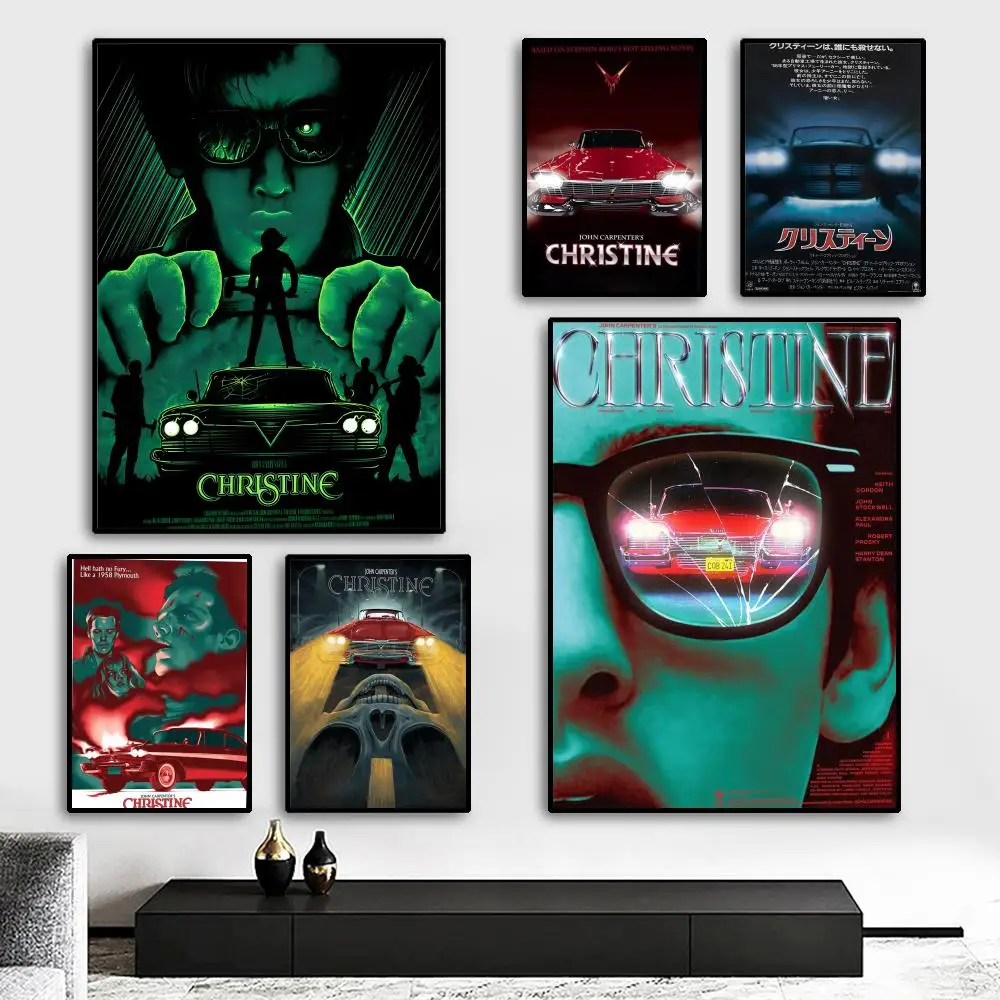 Retro Horror Movie C-Christine 1983 Poster HD Print Personalized Canvas Wall Mural Art Photos for Living Room Home Decor Durable