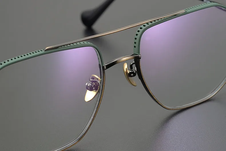 Japanische Design Pilot Titan Quadrat Gläser Rahmen Männer Optische Brillen Frauen Myopie Lesen Rezept Brillen Brillen – Detail 15